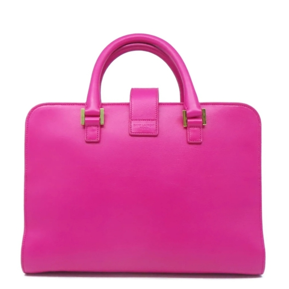 ✨️💎Giftable. Authentic YSL Yves Saint Laurent Baby cabas Hot Pink Crossbody bag - Picture 7 of 14